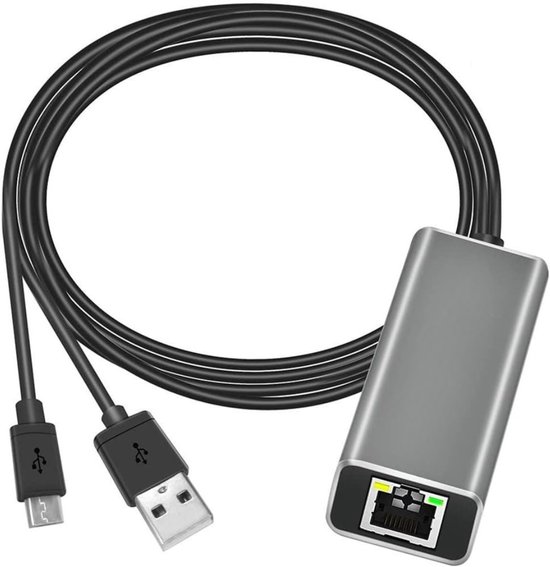 Solene Ethernet Adapter Voor Chromecast & Fire TV Stick – RJ45 Naar ...