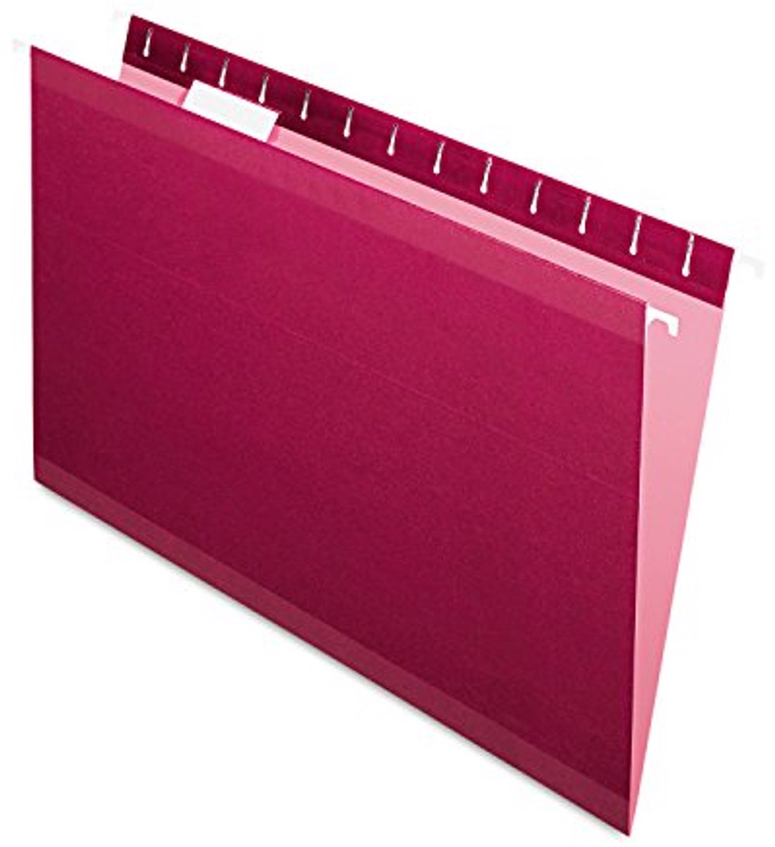 Versterkte hangmappen voor archivering, wettelijke grootte, bordeaux, 1/5 gesneden, 25 stuks