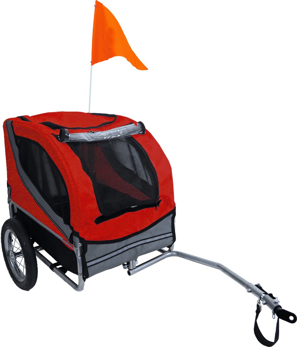 Bol.com Boon Fietskar Runner 1 Rood/Grijs aanbieding