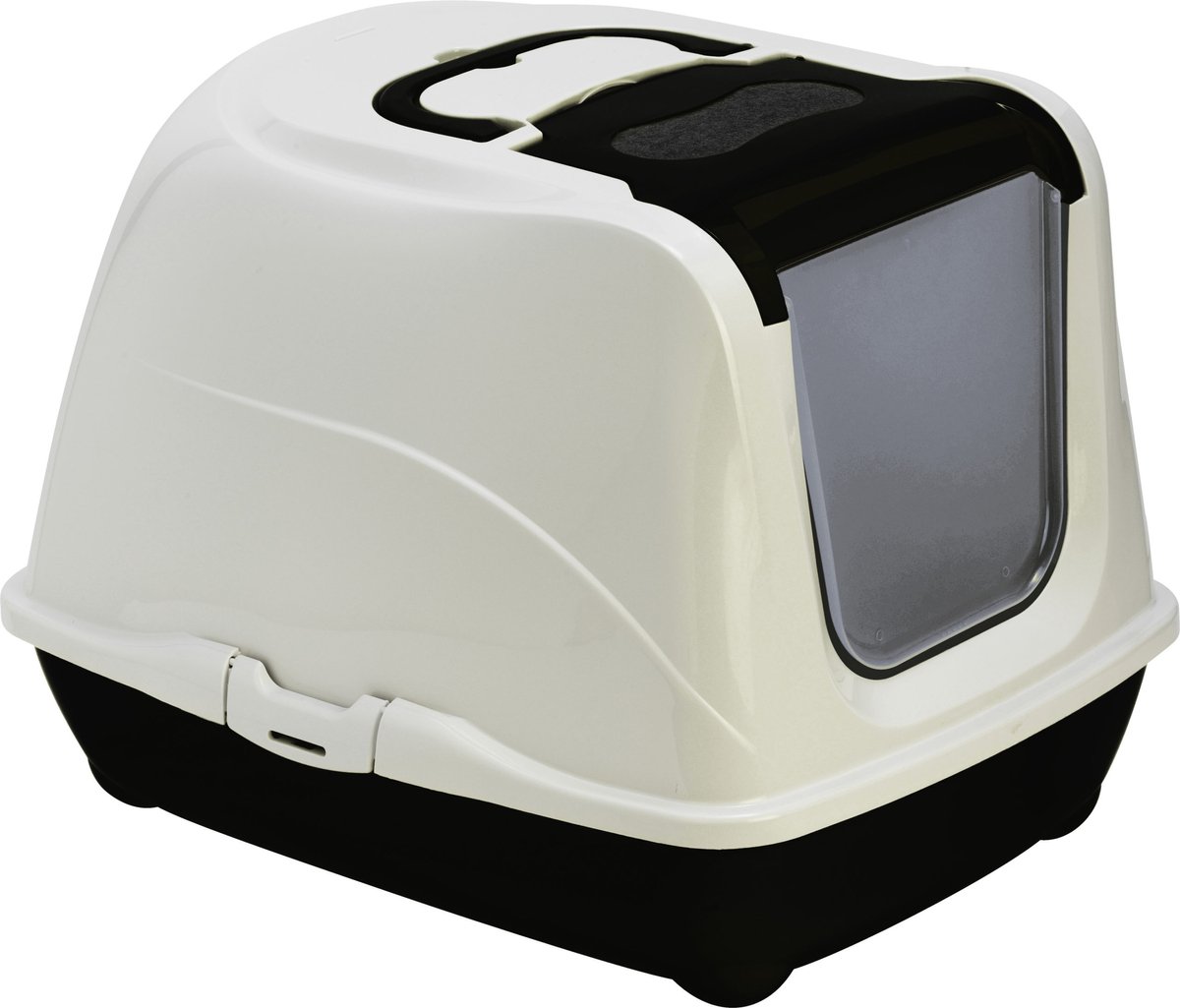 Moderna - Kattentoilet - Flip Cat jumbo - Zwart/Wit - 410x439x576 cm