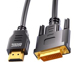 AdroitGoods HDMI naar DVI-D (24+1) kabel – 1080p – 5m - Zwart