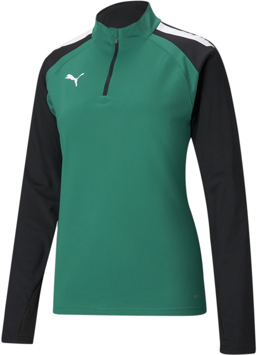 Puma Damen Trainingsjacke TeamLIGA 1/4 Zip Top W 657253 Pepper -Puma Zwart