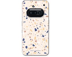 Case Company® - Hoesje geschikt voor Nothing Phone (3a) hoesje - Terrazzo N°23 - Soft Cover Telefoonhoesje - Bescherming aan alle Kanten en Schermrand