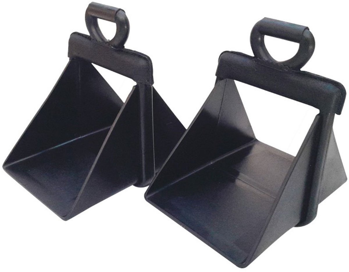 Marjoman Distribucion Nylon Economical Cowboy Stijgbeugels Zwart 13 x 22 cm