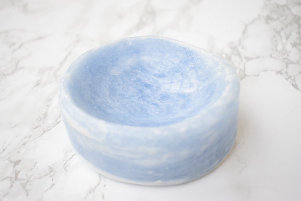 Blauwe Calciet schaal #2