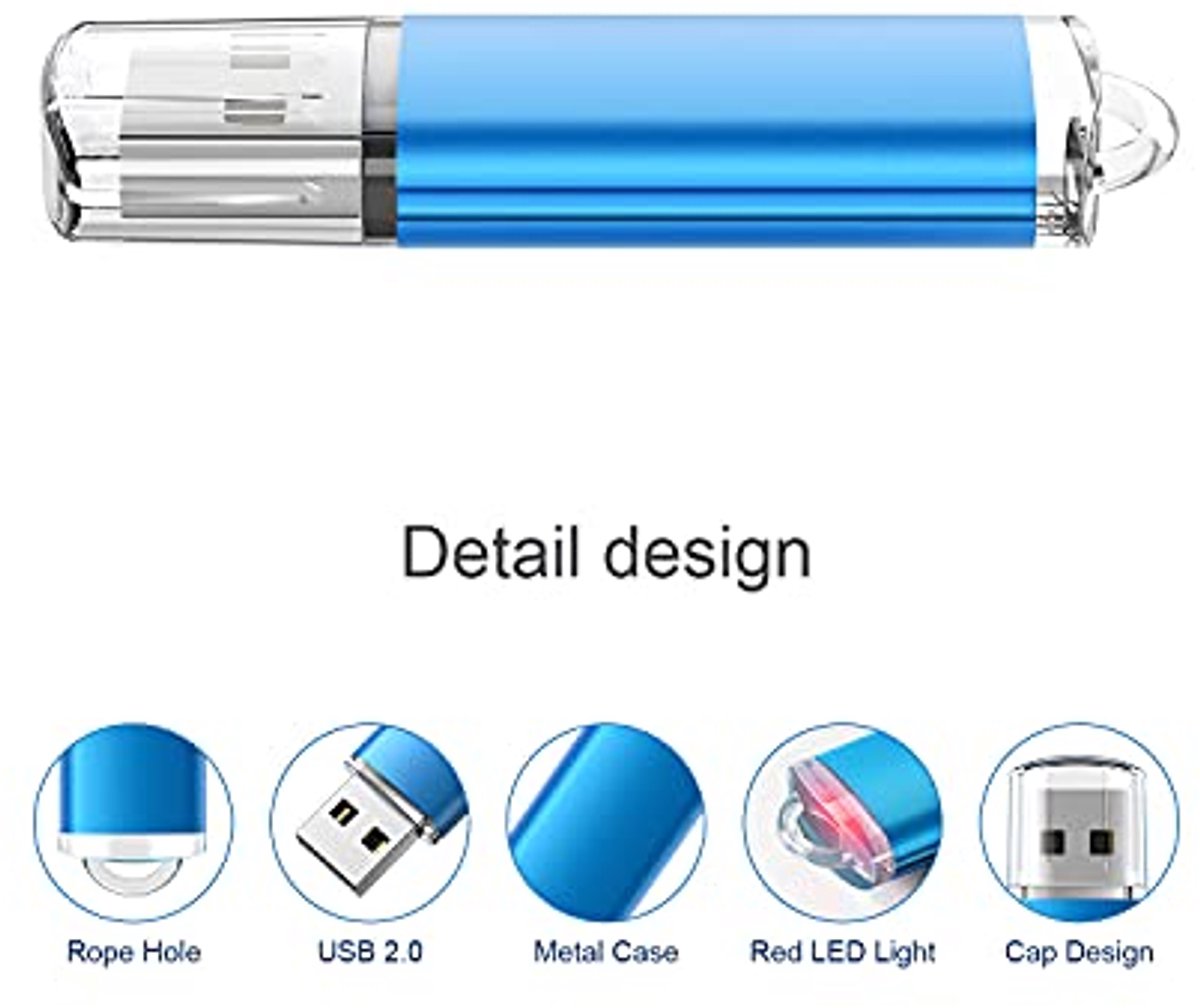 32GB USB Flash Drives 3-Pack - Kleurrijke USB 2.0 Geheugensticks
