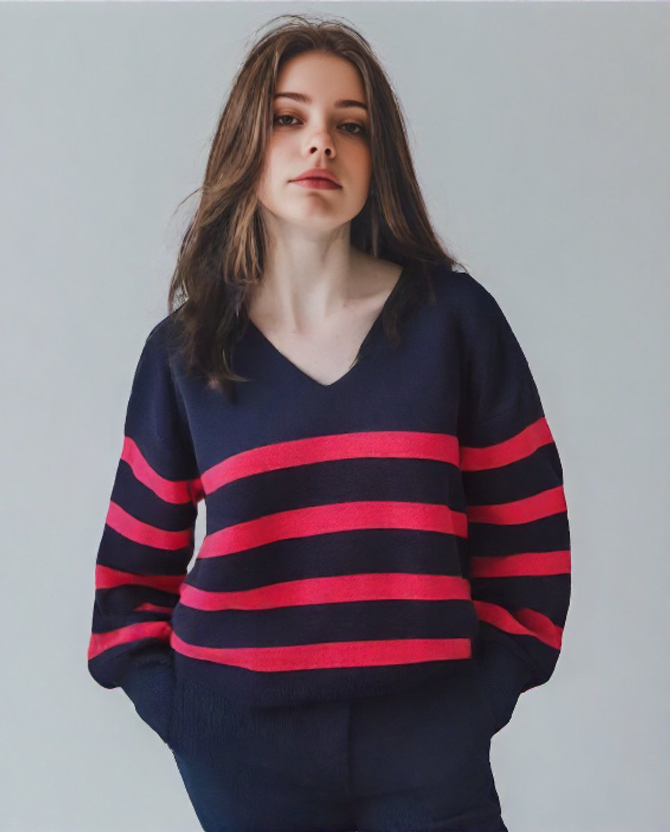 Starry Indigo - Dames Trui V-hals