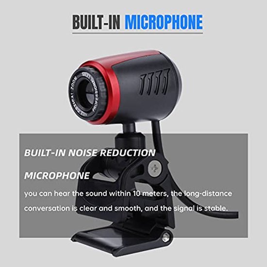 HD Webcam, Computer Camera Webcam with Built-in Microphone 360 Degree Rotation PC Camera for Laptops and Desktops HD Webcam, Computer Camera Webcam with Built-in Microphone 360 Degree Rotation PC Camera for Laptops and Desktops