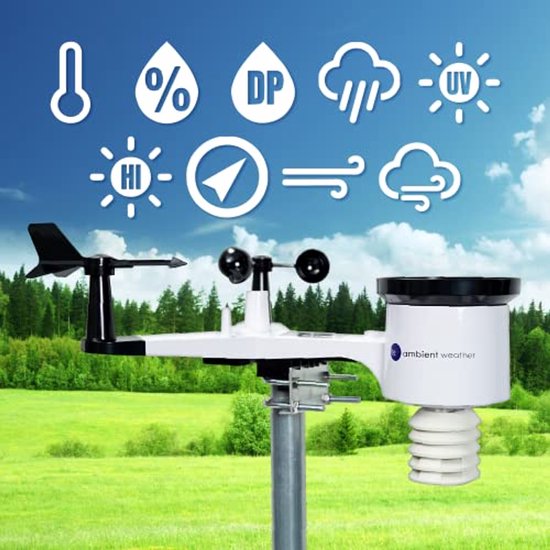 Foto: Slimme weerstation met wifi voor remote monitoring en waarschuwingen
