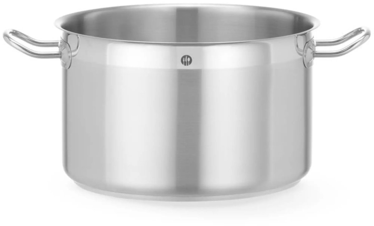HENDI Kookpan zonder deksel - rvs sandwichbodem - 10,3 l - 28x17,6 cm - zilver - inductie