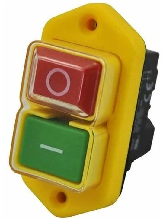 Cuhostki - 1 Stuk - Geïntegreerde Schakelaar - Spanningsvrij Schakelaar - 250V - Geïntegreerde Spanningsvrij Schakelaar - Met OnderSpanningsafschakelspoel En Bedieningsspoelcontacten - Waterdicht Paneel - Startknop