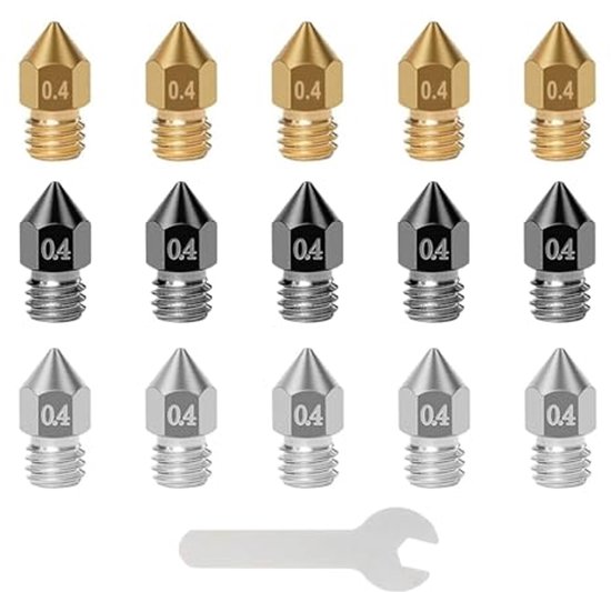 Rirsoasy 0.4mm Hardened Steel Nozzle Assembly Hotend Kit For Bambu Lab A1 Mini 3D Printer Accessory(0.4mm