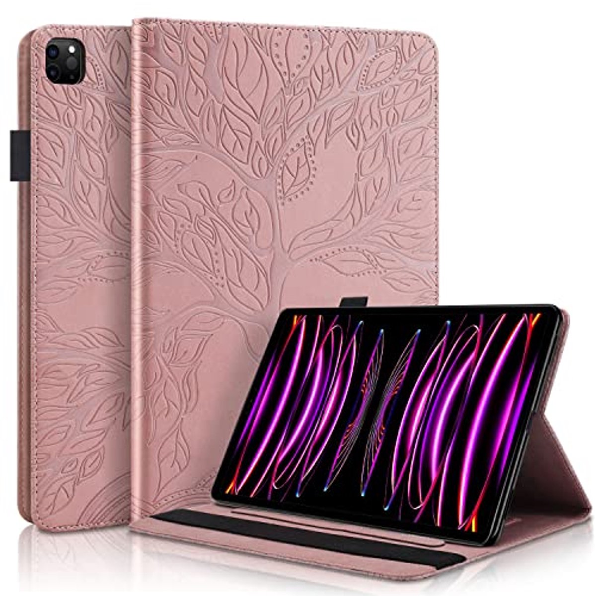 Beschermhoes voor iPad PRO 12,9 inch - PU-leer, Penhouder en Kaartsleuf