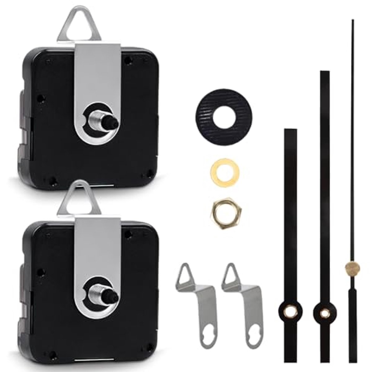 Stil Quartz Klok Mechanisme met Wijzers - Batterij Aangedreven Vervanging voor Muurklokken