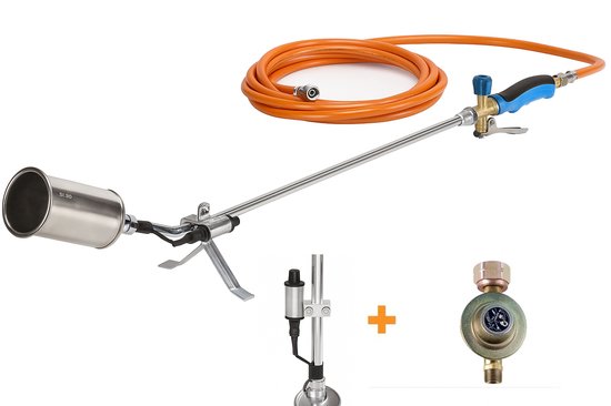 CFH Complete set PZ6500 onkruidbrander + Piezo ontsteking + DR114 regelaar + GT89 trolley van CFH — afbeelding 3