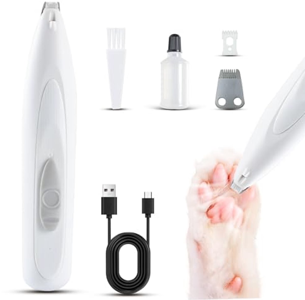 Haartrimmer voor Honden en Katten met LED Verlichting