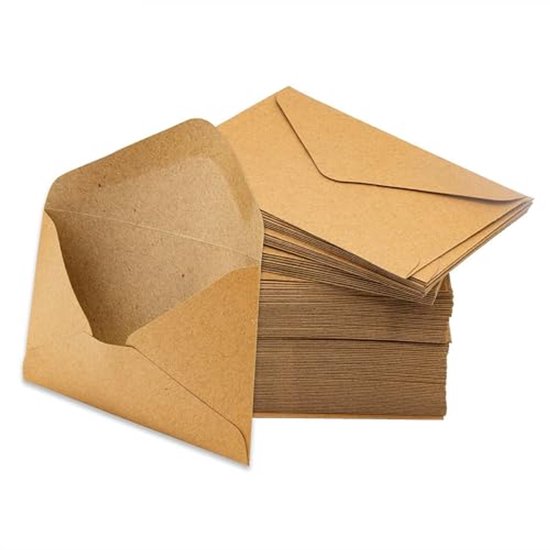 25 Stuks Vierkante Enveloppen 13x13 Cm – Nat Te Lijmen, Gelast, Wit, 120 G/m² – Ideaal Voor Kaarten En Uitnodigingen