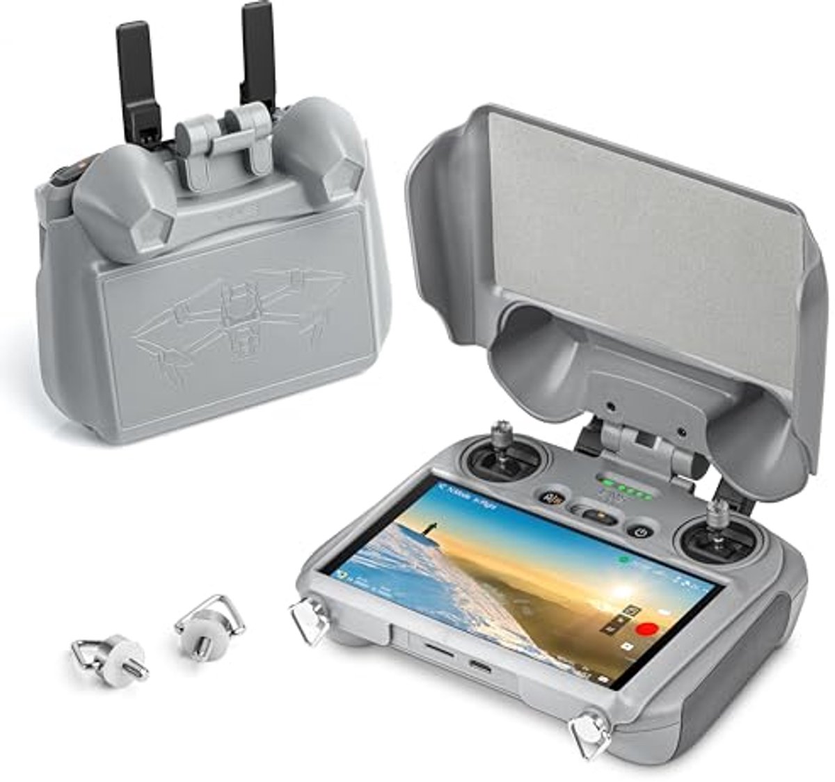 Mini 5 Pro RC Zonneklep Schermbeschermer voor Drone Controller - Volledige Bescherming en Joysticks Beschermer