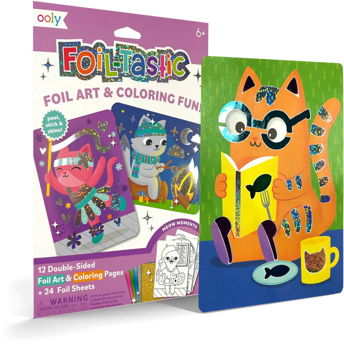Ooly - Foil-Tastic - Foil art & coloring set - Meow moments - Folie-knutselset