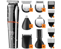 Skoov 6 in 1 Baardtrimmer- Bodygroomer - Scheer apparaat - Voor lichaam, schaamstreek, neus en baard - Trimmer mannen - Tondeuse