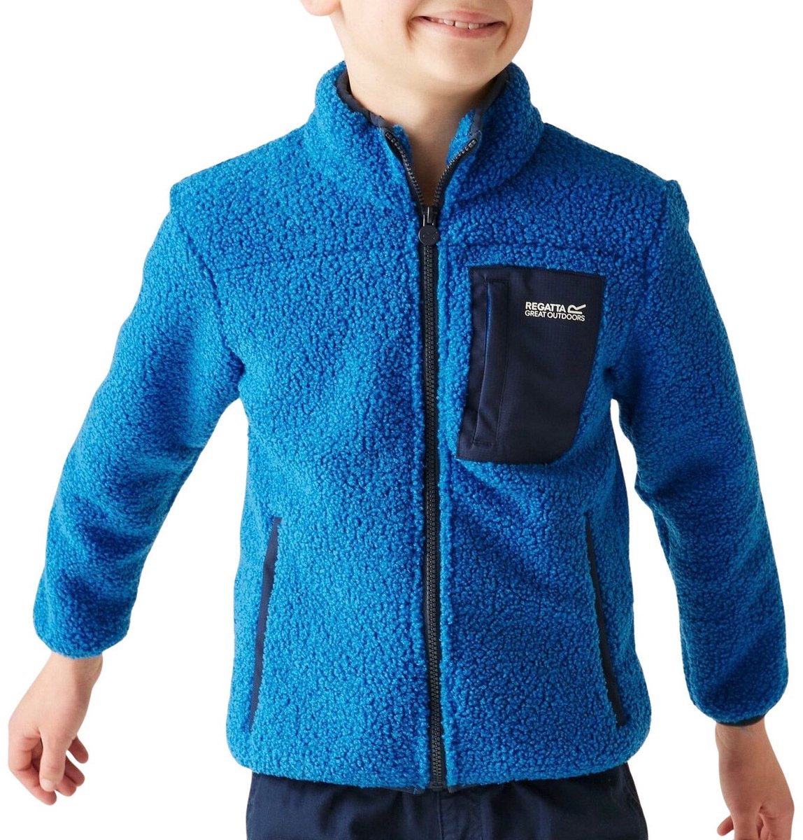 Regatta Frankie Warm Full Zip Fleecejack Junior Blauw