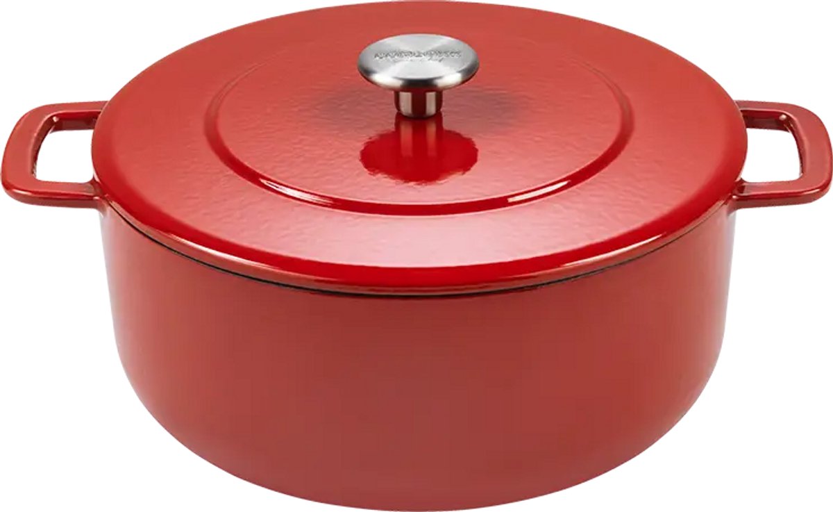 Combekk Sous Chef gietijzeren braadpan - 24cm - rood
