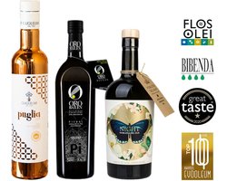 Olijfolie Markt- De beste Olijfolie Proefset ter wereld | 3x Extra Vergine Olijfolie | Bekroonde Italiaanse & Spaanse Olijfoliën | Luxe Cadeauset voor Fijnproevers