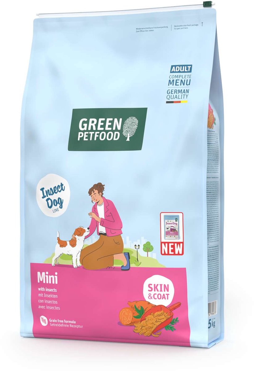 Green Petfood Green Petfood Dog - Mini with Insects | 900g