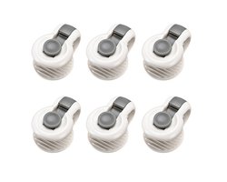 QTTVBTNA - Dekbedclips - Stevige Dekbed clips - Bevestigers voor dekbed en dekbedovertrek - ABS - Veilig & Naaldloos - Grijs - 6 stuks