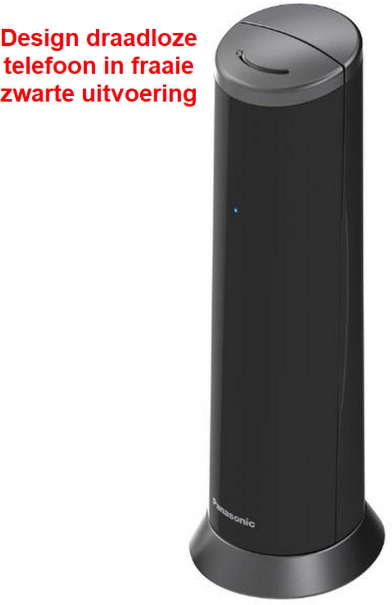 Design draadloze telefoon - nummerherkenning - beantwoorder - rechtopstaand - zwart - 220