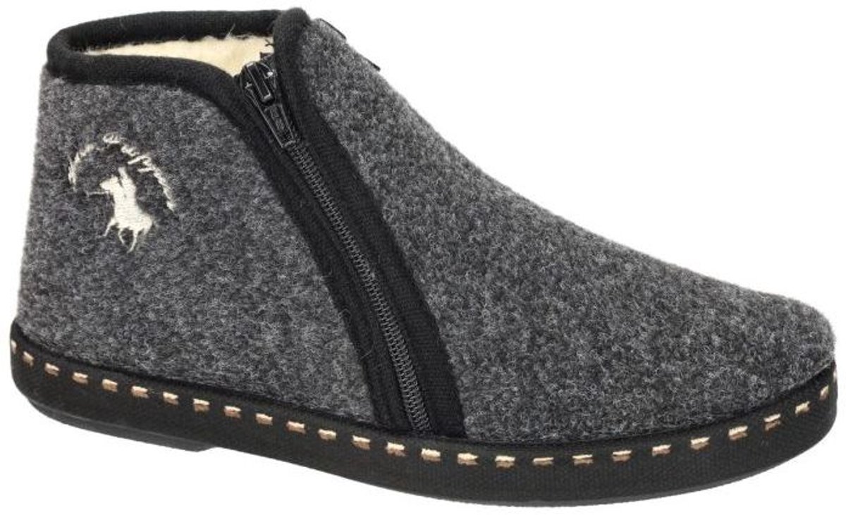 Hush Puppies -Heren - grijs donker - pantoffels & slippers - maat 43