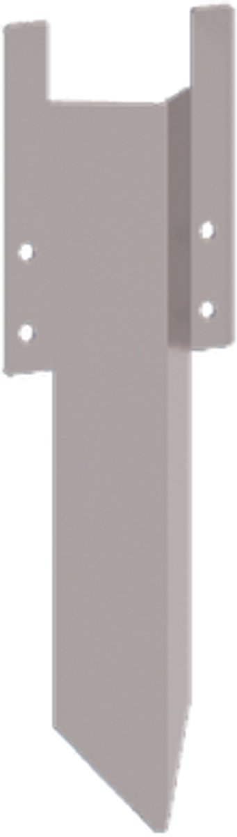 Verzinkt staal grondpin - Hoogte borderrand 12 / 15 cm - Roestkleur - MySteel