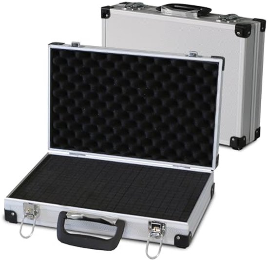 Wiltec Mallette de transport universelle robuste – 33,2 x 26,1 x 4,9 cm