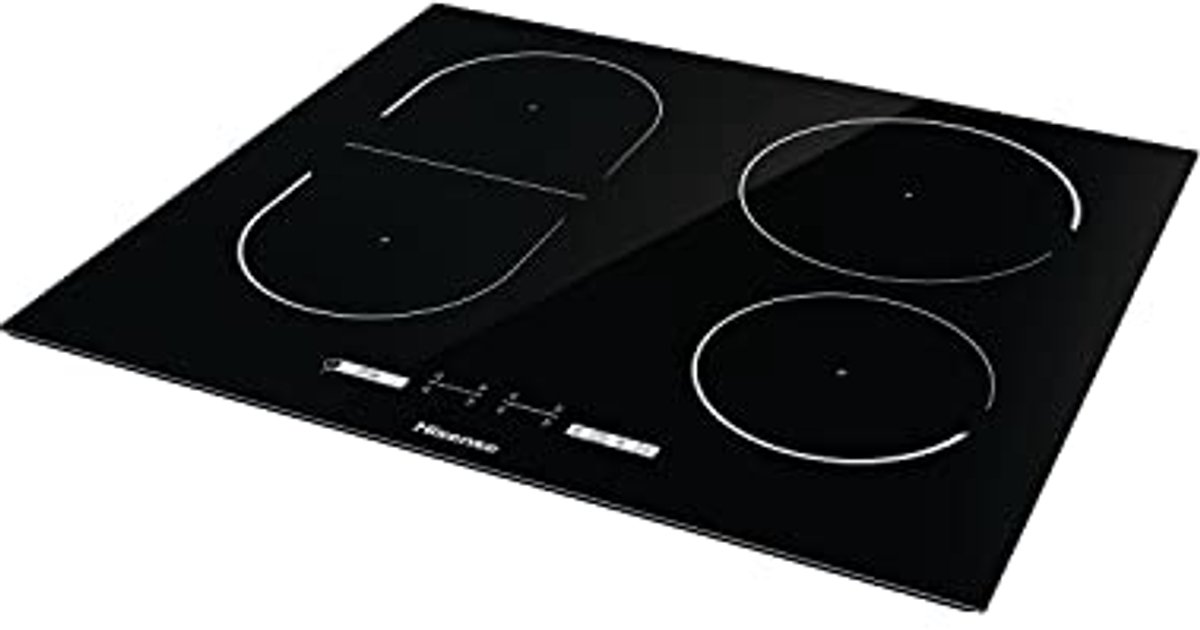Inductiekookplaat met 4 kookzones en bridgefunctie - Zwart