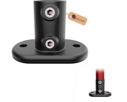 Buiskoppeling Voetplaat Ovaal Ø42mm Thermisch Verzinkt Zwart