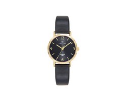 Certus-Dameshorloge-goudkleurig-zwart-made in France-5 atm waterdicht-diameter 27 mm-model 646612