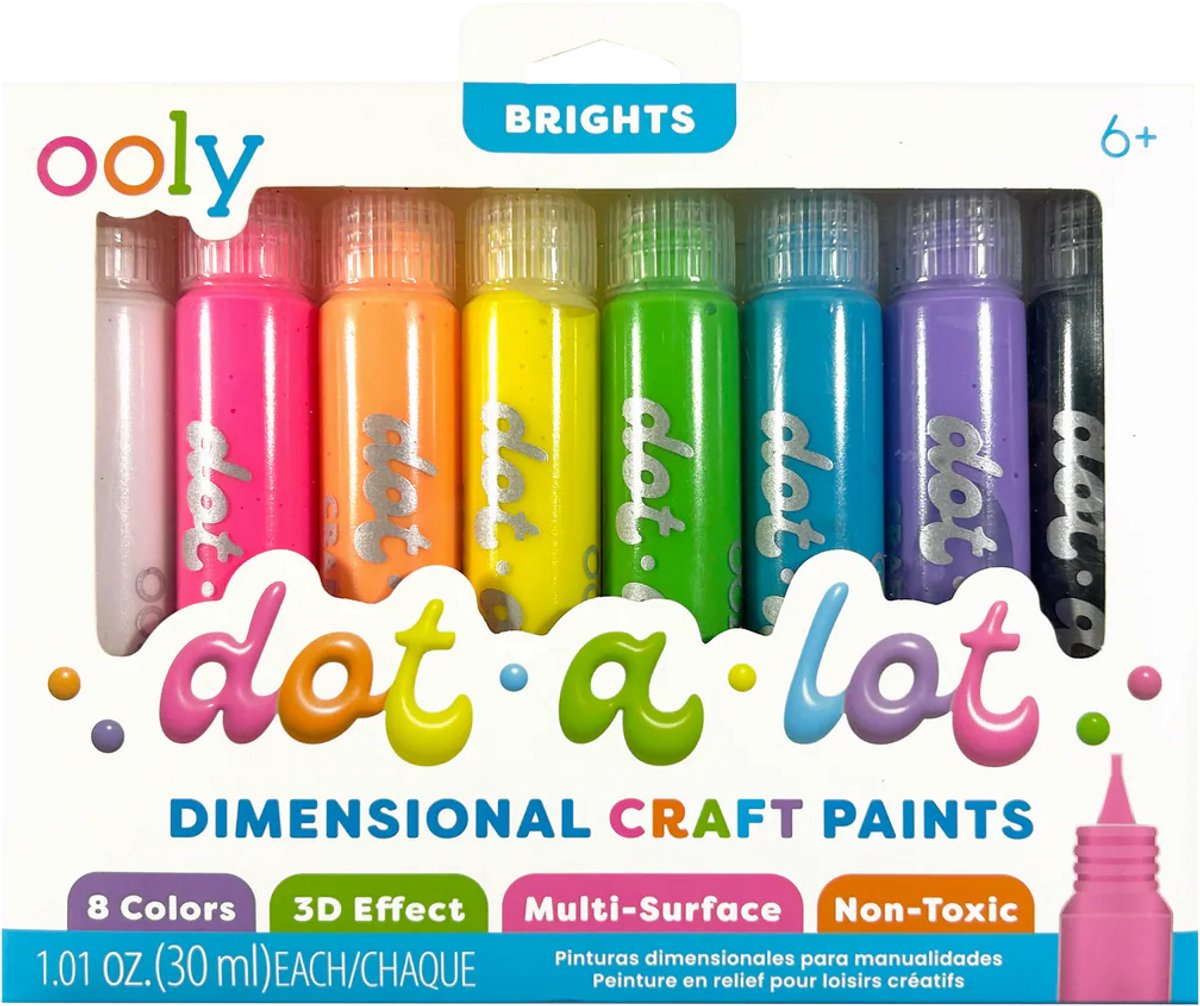 Ooly - Dot-a-lot - 3D knutselverf - Brights - Reliëfachtige / voelbare textuur