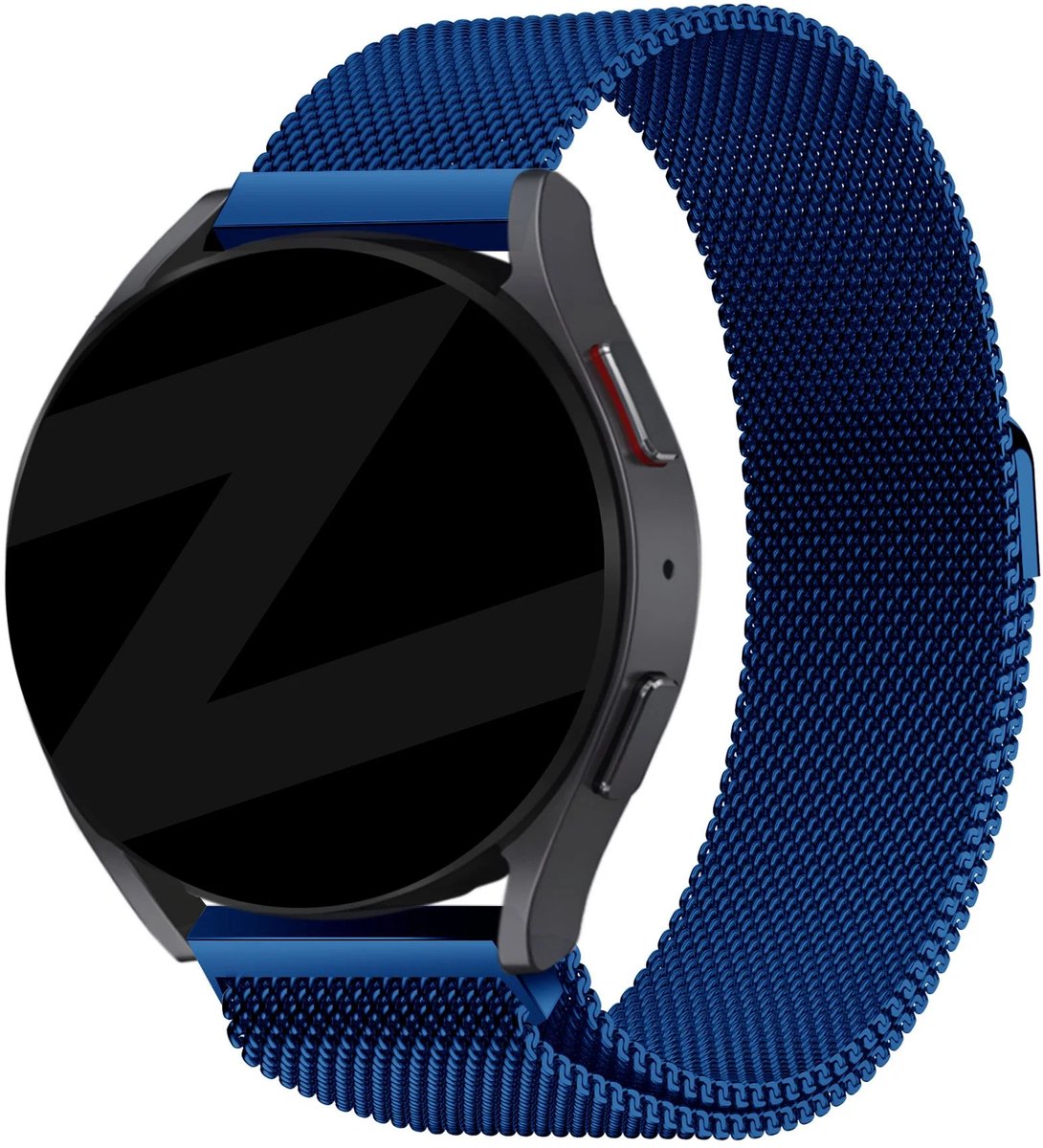 Bandz Hoogwaardige Milanese Loop band met magneetsluiting - geschikt voor Garmin Vivoactive 6 / 5 / 3 / Vivomove HR / Style / Luxe / Sport / Trend / Forerunner 645 / 245 / 165 / 55 / Approach S12 / S40 / S42 / S44 / S50 / Venu SQ / SQ2 (blauw)