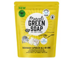 Marcel's Green Soap Vaatwascapsules Eco All-In-One - 4 x 25 stuks - Voordeelverpakking
