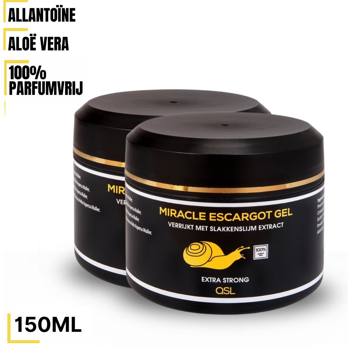 QSL | Miracle Escargot Gel - Nr 1. Slakkengel - Slakken Gel - Slakkenslijmgel - 2 x 150ml
