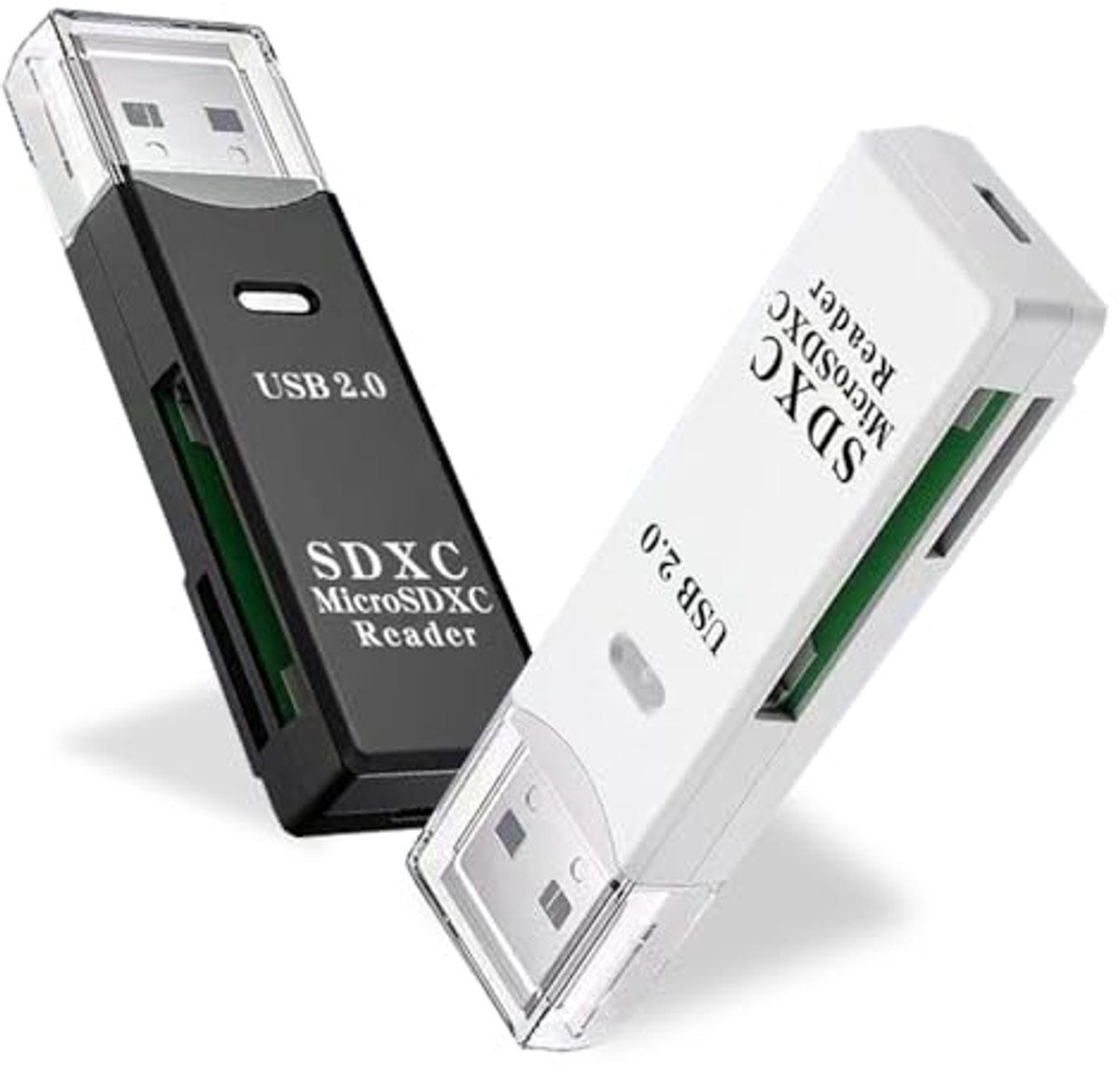 2-in-1 Micro SD en SD Kaartlezer - Compatibel met SDXC, SDHC, Micro SDXC en UHS-I