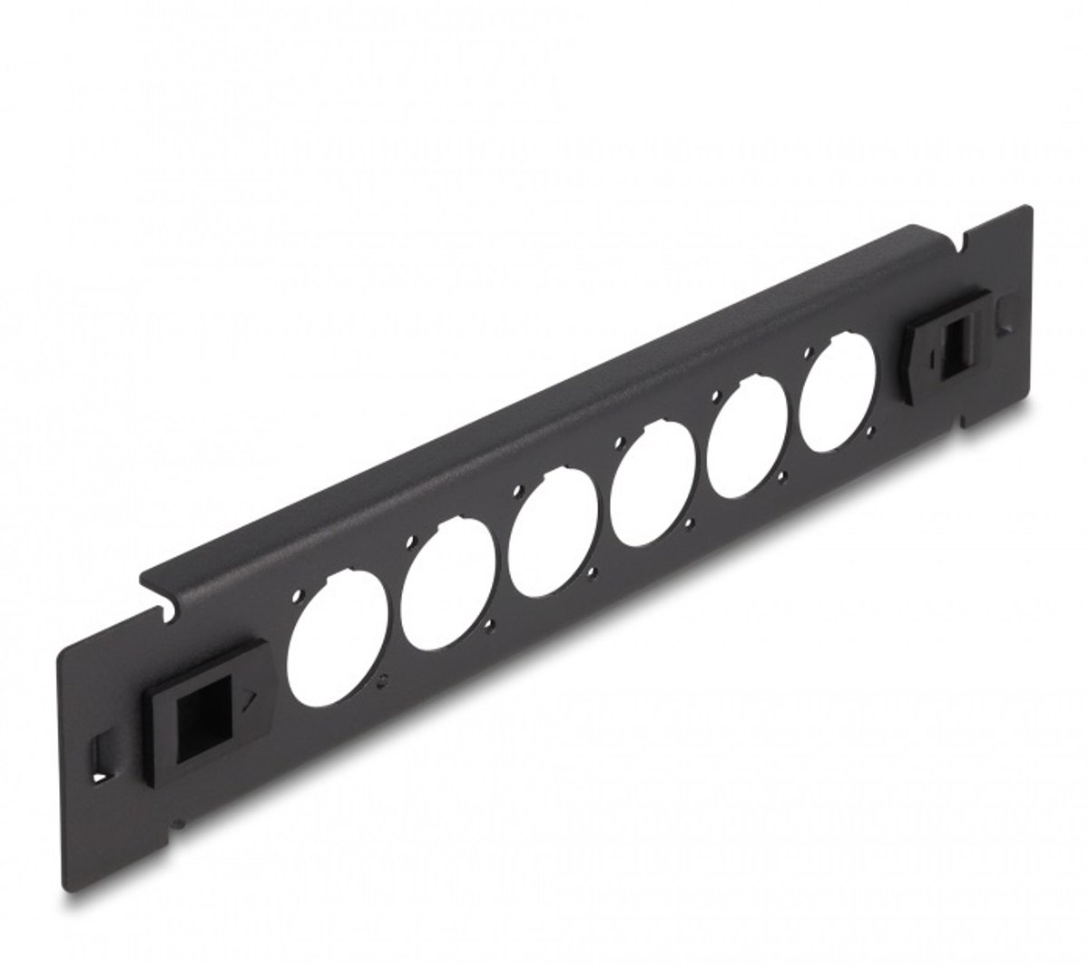 Image of 10 ″ D-type patchpaneel 6 poortgereedschap gratis zwart