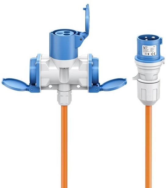 Geaarde LED voeding stroomkabel - wit - 1,5 meter - Profielgigant.nl de