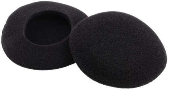 Universele oorkussens voor hoofdtelefoons – 55 mm – 10 stuks – zwart