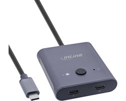 InLine® USB-C switch, bidirectional switch, 10Gb/s, 100W