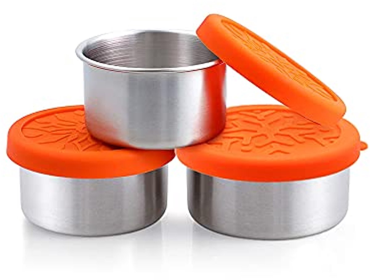 Mini Roestvrij Stalen Voedselcontainers Set - 50ml, 100ml, 220ml - Luchtdichte Snackdozen - BPA-vrij - Herbruikbaar en Duurzaam