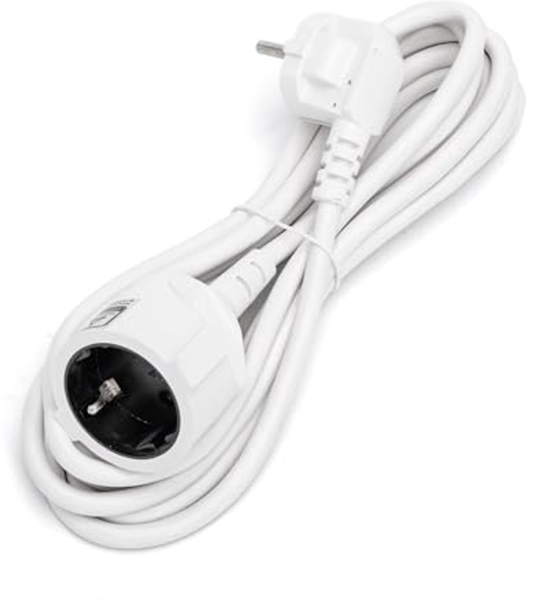 3 Meter Stroomkabel 16A 250V Verlengkabel H05VV-F 3G1,5mm² Schucko