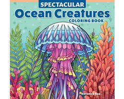 Omslag van Spectacular Ocean Creatures Coloring Book