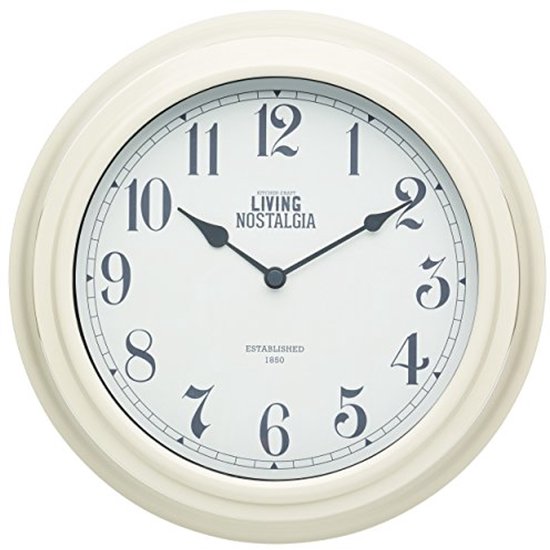 Analoge Wandklok Antiek Crème 25,5 cm (10 inch