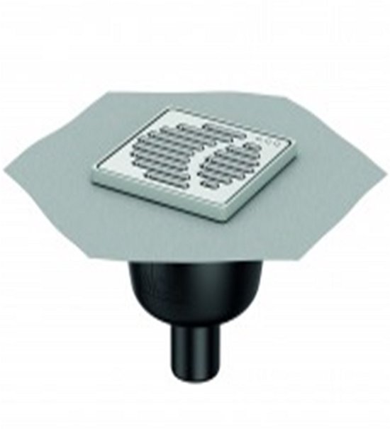 Aco easyflow+ 15x15 afvoerput DN50 verticaal + rooster Classic | bol